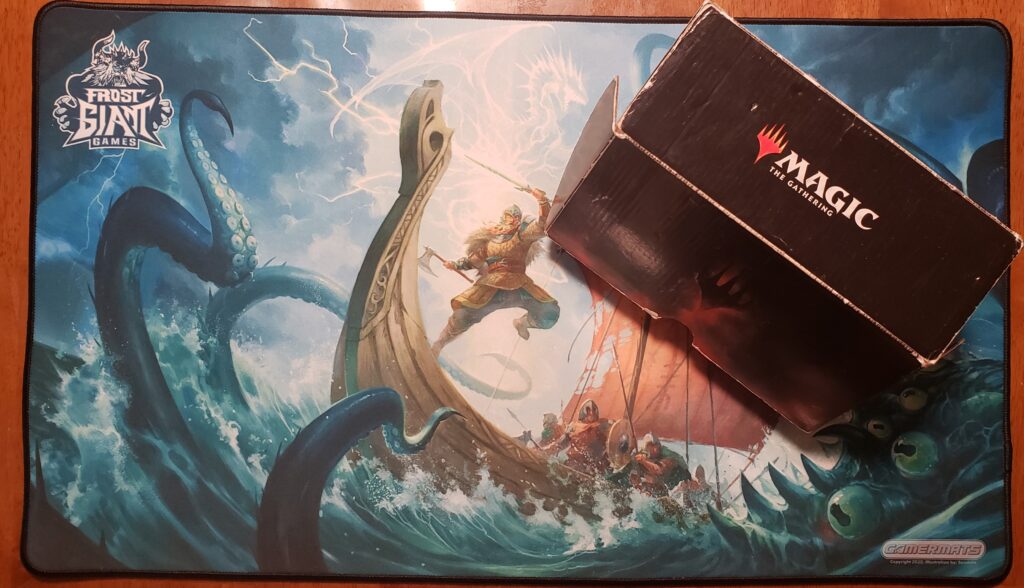 A playmat and storage box.